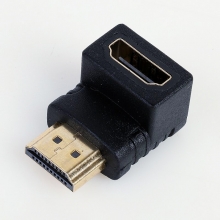 富仑 镀金 90度 HDMI  公对母转接头 FL-HZ102