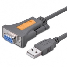 USB转9孔串口线 USB转RS232母头 1.5米